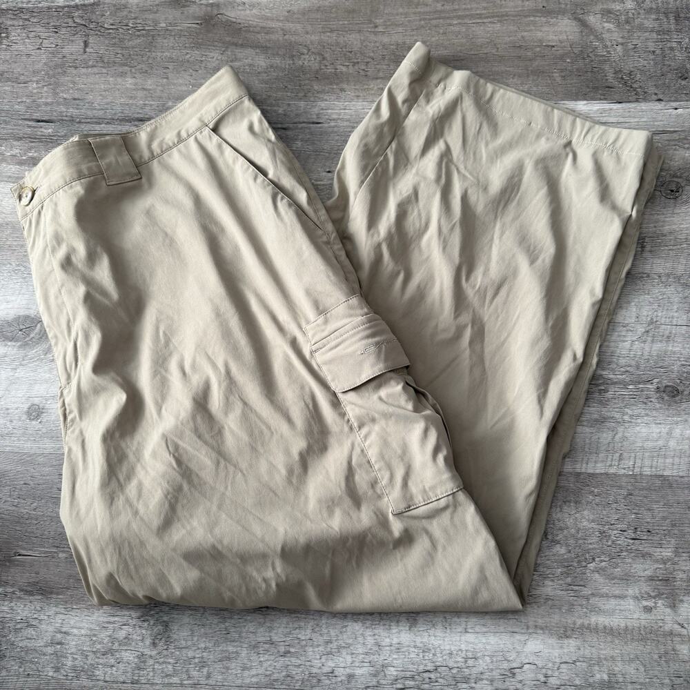 Exofficio Pants Mens 40 Tan Nylon Stretch Lightweight Fishing Outdoors Hiking